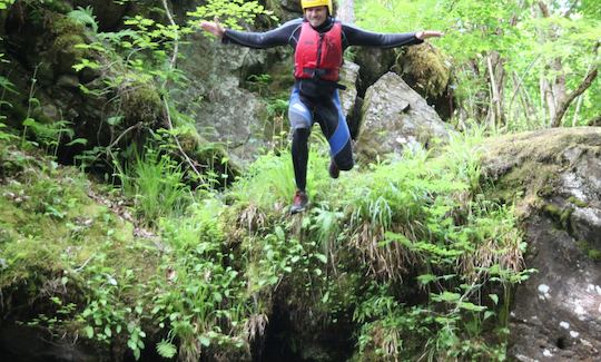 Canyoning in the Keltneyburn with Splash White Water Rafting Aberfeldy.