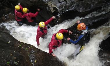 Keltneyburn Canyoning Trip, Aberfeldy, Scotland.