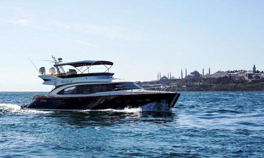 Spend the day in the beautiful sea of İstanbul, Turkey with this luxury motor yc