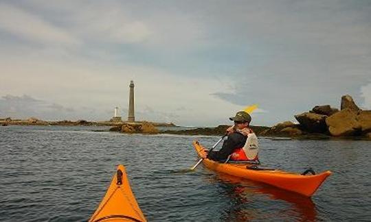 Rent a Closed Sea Kayak to Paddle Out the coast of Landéda, France