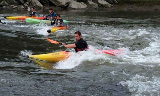 Rent a Closed Sea Kayak to Paddle Out the coast of Landéda, France