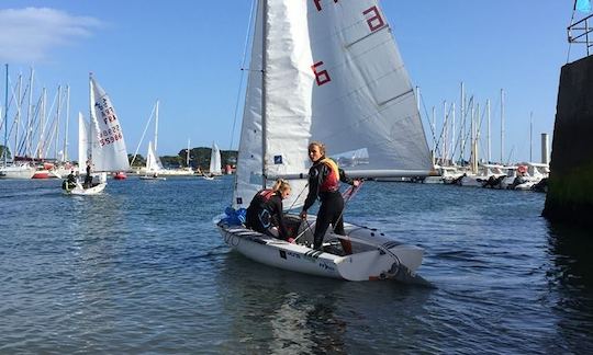 Dinghy Sailing in Landéda, France