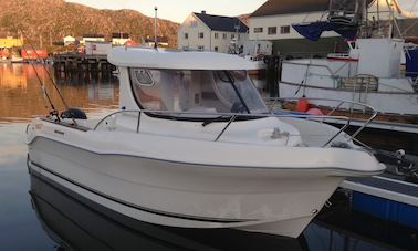 Enjoy Fishing in Finnmark, Norway on 21' Quicksilver 640 Pilothouse Cuddy Cabin