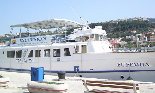 Enjoy Sightseeing in Rab, Croatia on 79' Passenger Boat