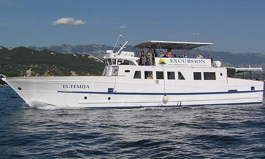 Enjoy Sightseeing in Rab, Croatia on 79' Passenger Boat