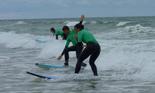 Disfruta de clases de surf en Aquitania, Francia