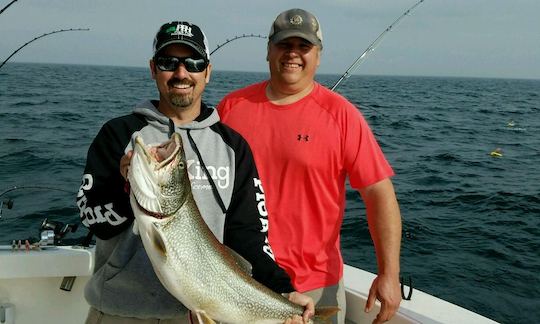 Kenosha Fishing Charter on 32ft Luhrs Tournament Sportfish