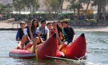 Fun filled Banana Boat Rides in Hazafon, Israel