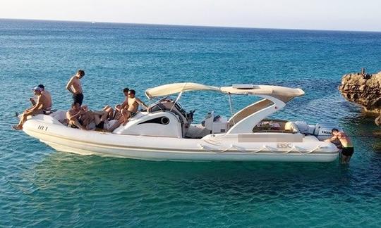 Disfrute de la pesca en Paphos, Chipre, en un bote inflable rígido