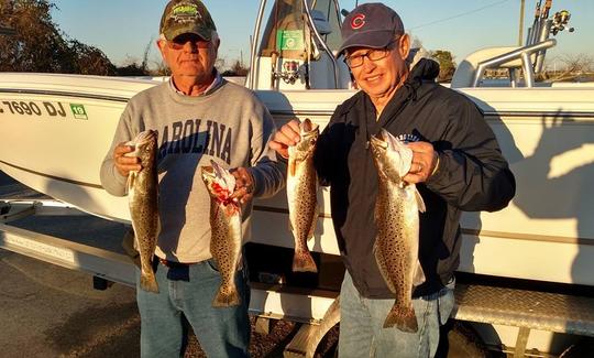 New Bern Inshore Fishing Charter on 22' Bay Boat