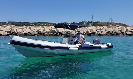 Rent 21' Clubman 21 Rigid Inflatable Boat in Santa Maria di Leuca, Puglia