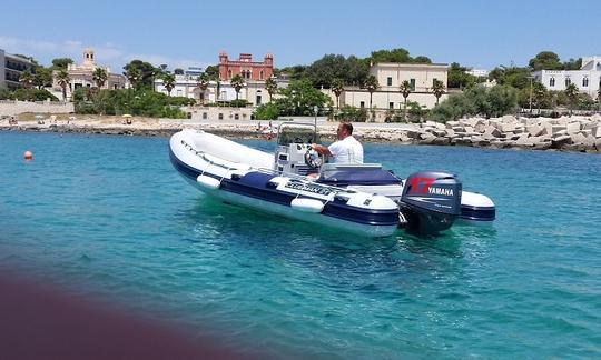 Rent 21' Clubman 21 Rigid Inflatable Boat in Santa Maria di Leuca, Puglia