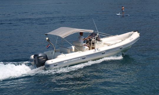 Rent 28' Joker Clubman 300hp Rigid Inflatable Boat in Hvar Town