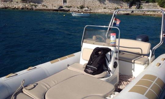 Rent 16' Zodiac Medline 60hp Rigid Inflatable Boat in Hvar, Croatia