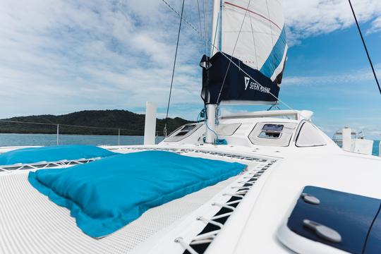 BLUE Sunset Afternoon 4.5hr Cruise with Sailing Catamaran