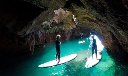 Passeios, aulas e aluguel de stand up paddleboard em Sagres