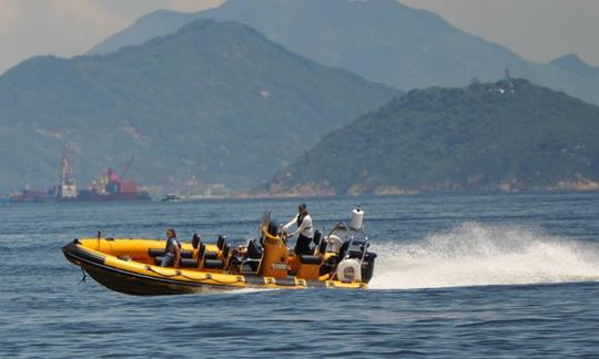 Passeio de barco a motor de alta velocidade em Hong Kong