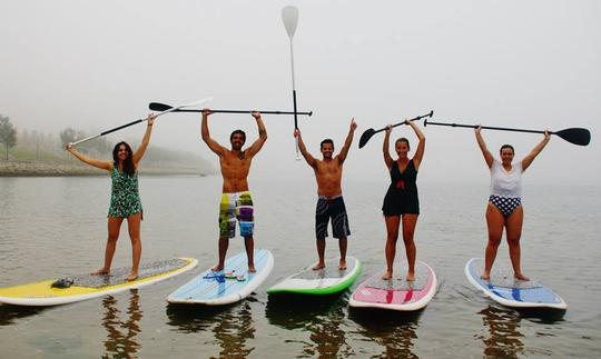 Disfruta de clases de surf de remo en Vila Nova de Gaia, Portugal