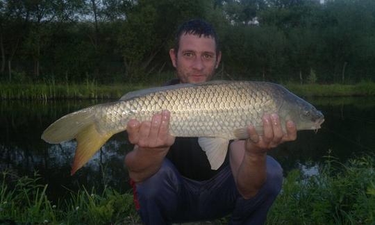 Viaje de pesca con mosca en el río Mures en Toplita, Rumania