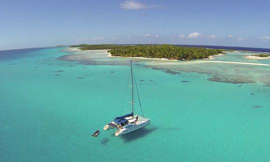 Alquiler de catamarán de crucero Bahia de 46 pies en Fakarava, Polinesia Francesa