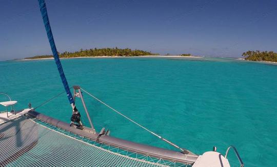 Alquiler de catamarán de crucero Bahia de 46 pies en Fakarava, Polinesia Francesa