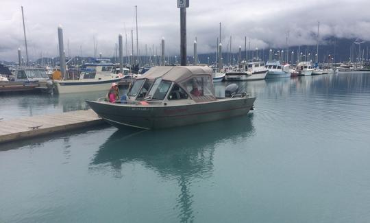 Runabout en aluminium de 21 pieds à louer à Seward, en Alaska