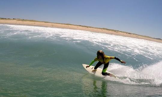 Aulas de surf em Capbreton, França