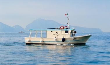 Enjoy Fishing in Sorrento, Italy on 39' Trawler