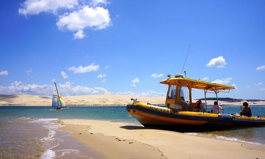 View of the dune of Pilat from the sans bank of Arguin, Bay of Arcachon