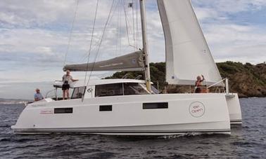 Charter 39' Nautitech Open 40 Cruising Catamaran in Santa Maria di Lota, France