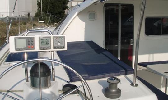 Charter 48' Nautitech 475 Cruising Catamaran in Santa Maria di Lota, France