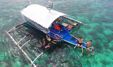 Location de bateau à passagers Banca de 40 pieds à Tubigon, Philippines