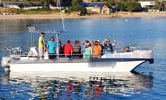 Profitez de la pêche à Mossel Bay, au Cap occidental, sur le catamaran à moteur Sharky