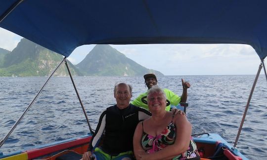 Enjoy Boat Tour on Center Console In Marigot Bay, Saint Lucia