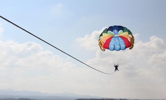 Profitez d'une aventure passionnante en parachute ascensionnel à Trou d'Eau Douce, à l'île Maurice