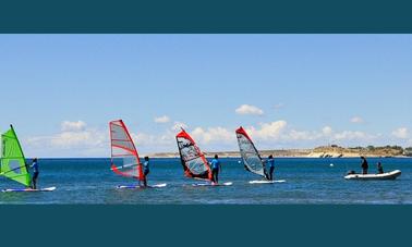 Planche à voile à Puerto Madryn, Argentine