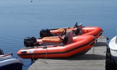 Alugue um barco inflável rígido em Ikšķile, Letônia