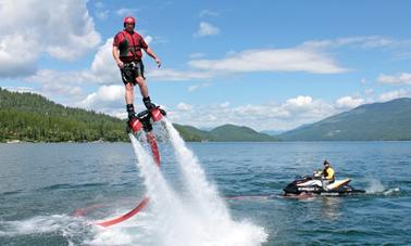 Aventura de flyboard no sul de Denpasar, Bali