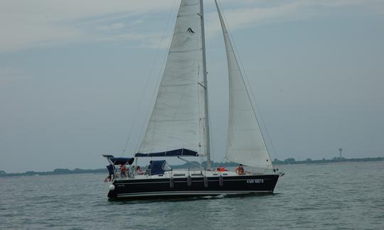 Location avec capitaine sur un sloop à voile de 39 pieds à Punta Sabbioni, Italie