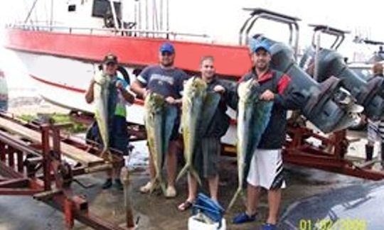 Alquiler de pesca con consola central Butt Cat de 28 pies en Margate, Sudáfrica