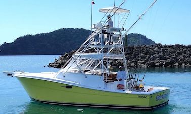 Disfrute de la pesca en Rivas, Costa Rica, en Topaz Sport Fisherman de 34 pies