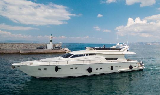 Charter 75' Ferretti 225 Motor Yacht in Greece