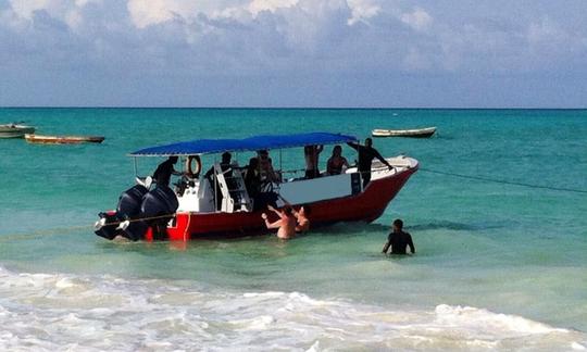 Barco de mergulho em Paje Zanzibar