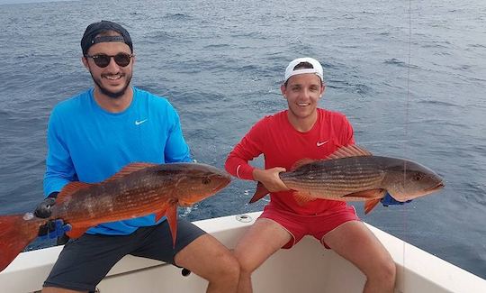 Charter de pesca en la consola Pathfinder Center en Quepos, Costa Rica, el