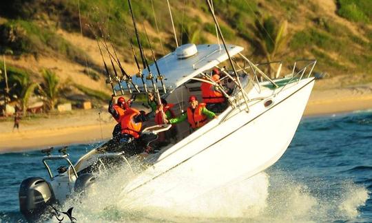 Profitez de la pêche à Inhambane, au Mozambique, sur un catamaran à moteur King Cat de 25 pieds