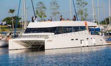 Charter a 56ft Power Catamaran in Rio de Janeiro, Brazil