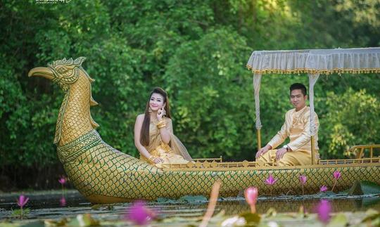 Alugue um barco-dragão em Siem Reap, Camboja