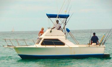 Enjoy Fishing in San José del Cabo, Mexico on 33' Lurs cuddy cabin