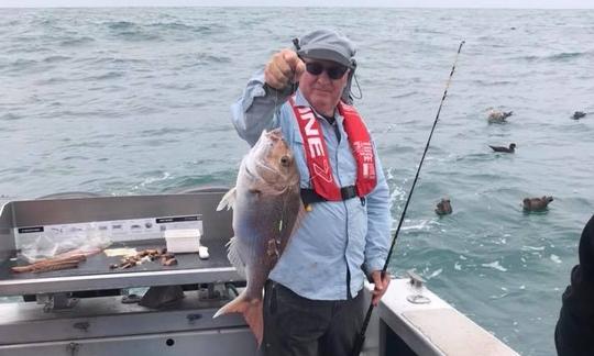 Profitez de la pêche à New Plymouth, en Nouvelle-Zélande, sur Cuddy Cabin