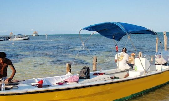 Excursion de plongée en apnée et de pêche à San Pedro, Belize